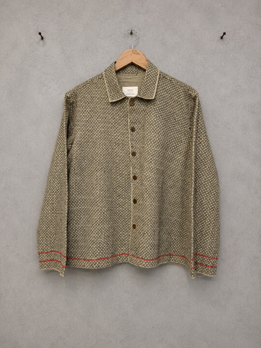 Many hands monochrome linen jacket