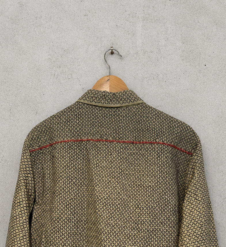 Many hands monochrome linen jacket