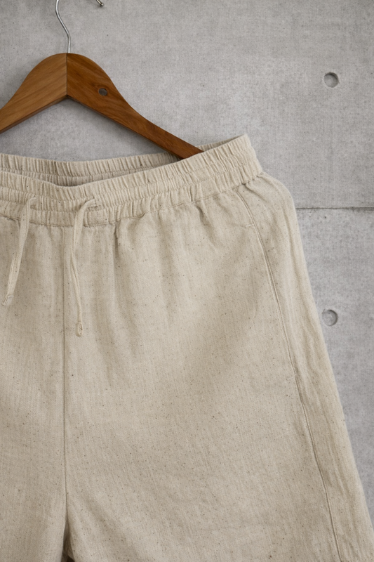 Off-white kala-cotton shorts