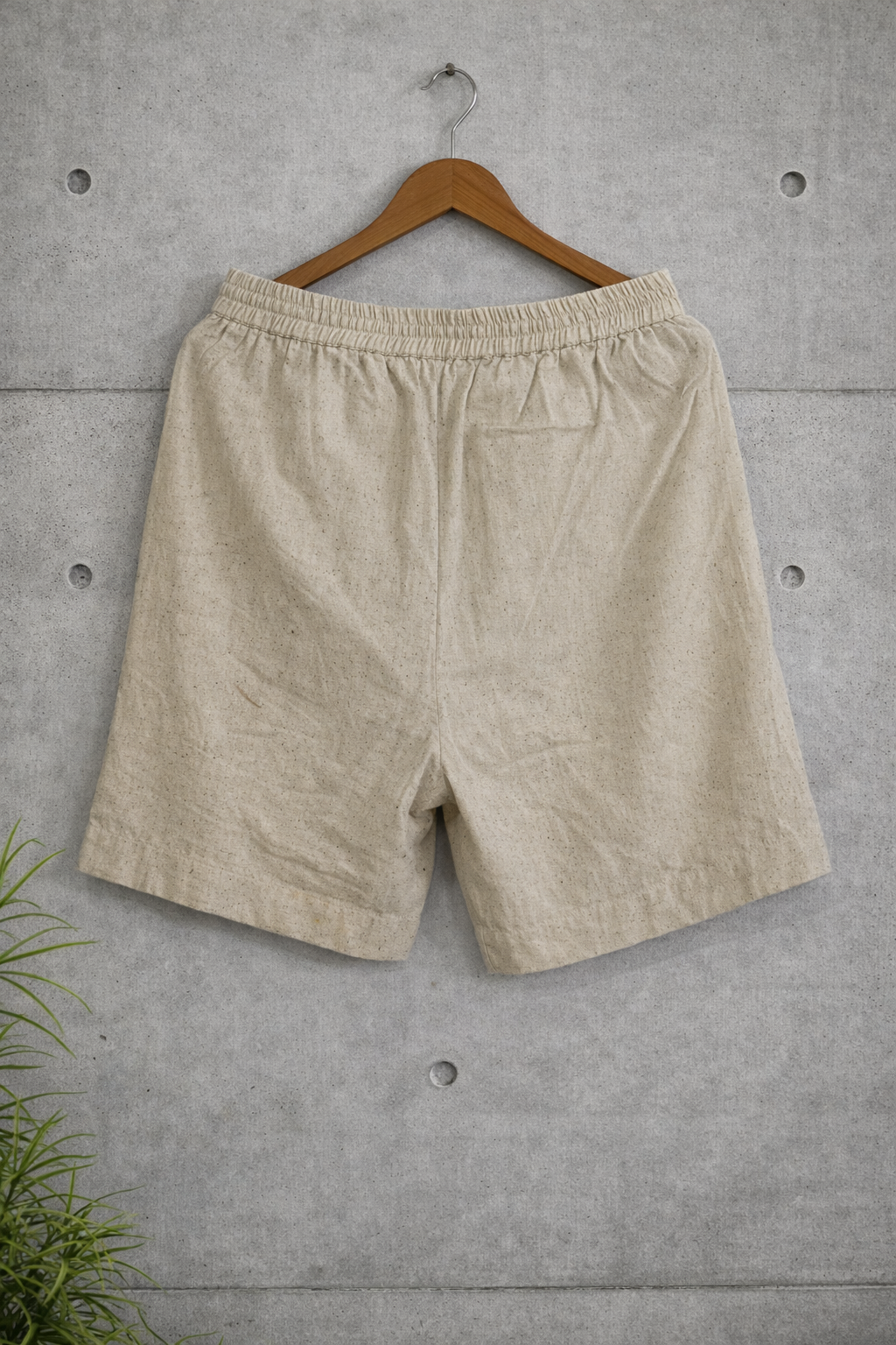Off-white kala-cotton shorts