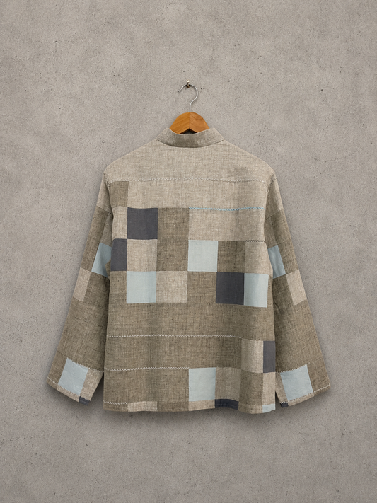 A grey day linen jacket