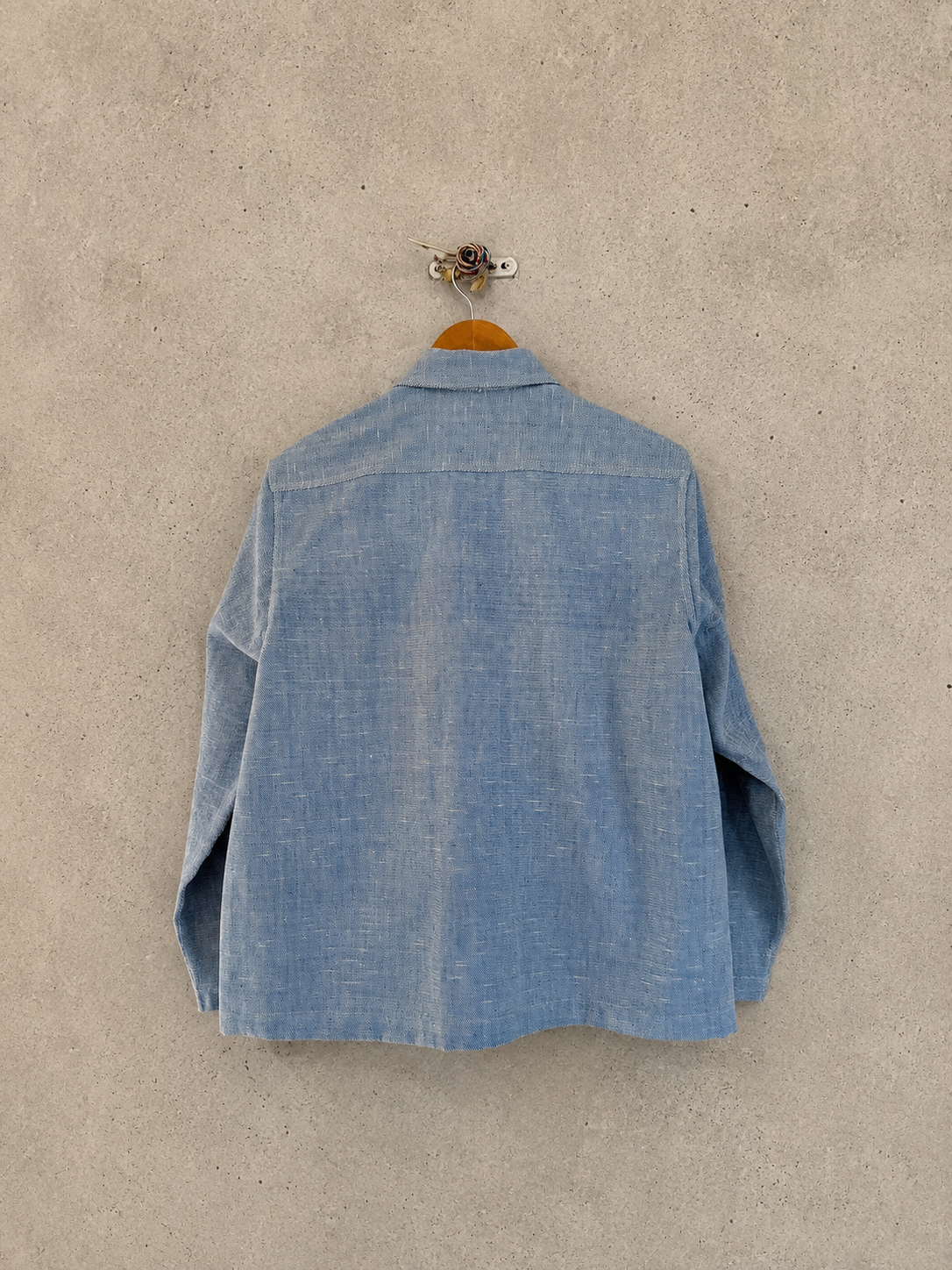 Pastel blue denim jacket