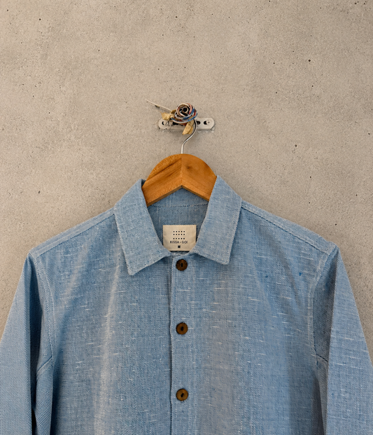 Pastel blue denim jacket