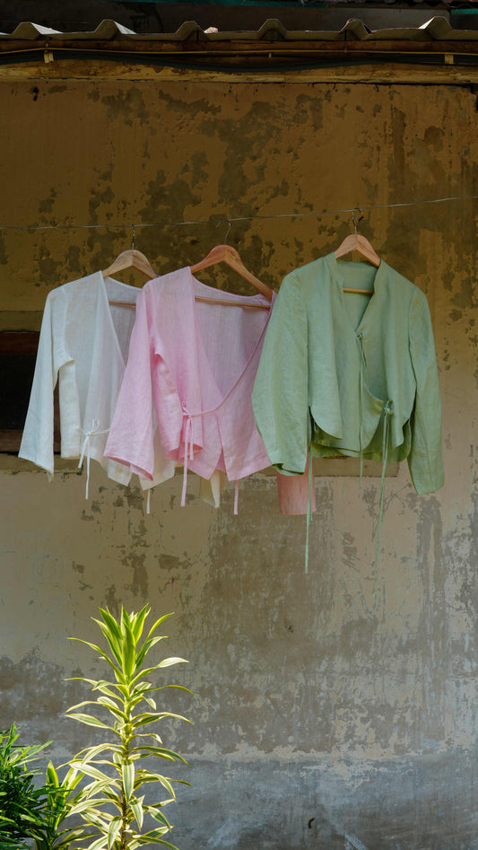 Color variants of the samue inspired knots and cross top