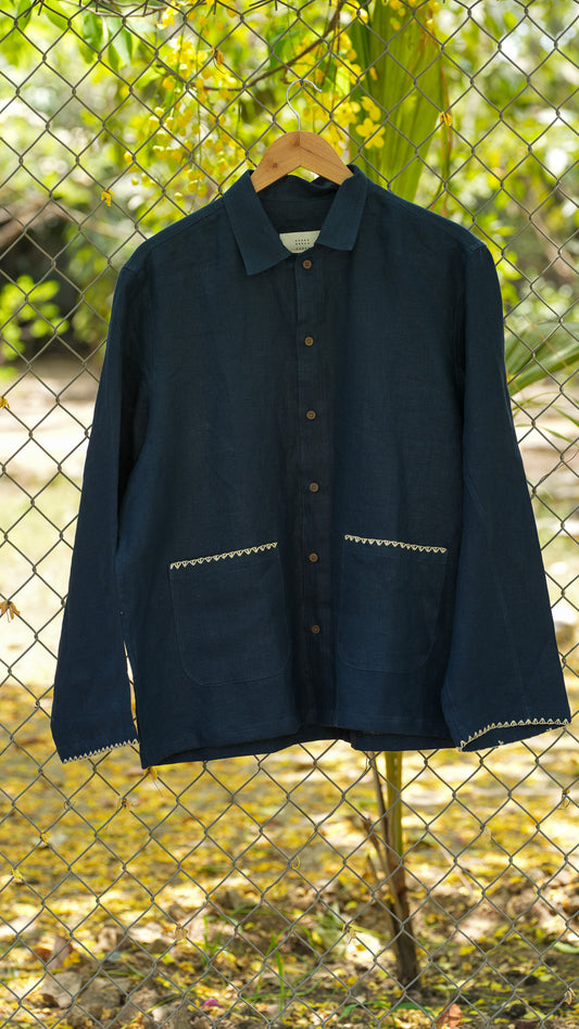 Edgewise blue shirt and jacket