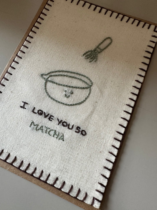 Matcha postcard
