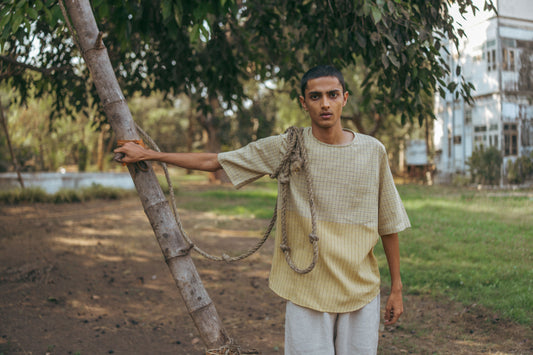 The Summer Check Cotton T-shirt