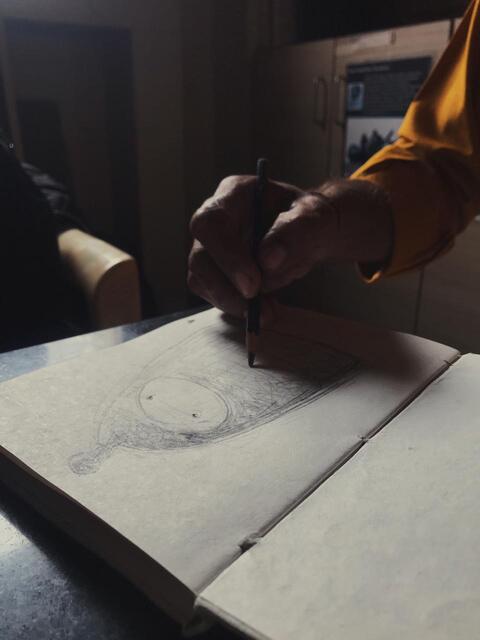 Black sheep hand-embroidered diary