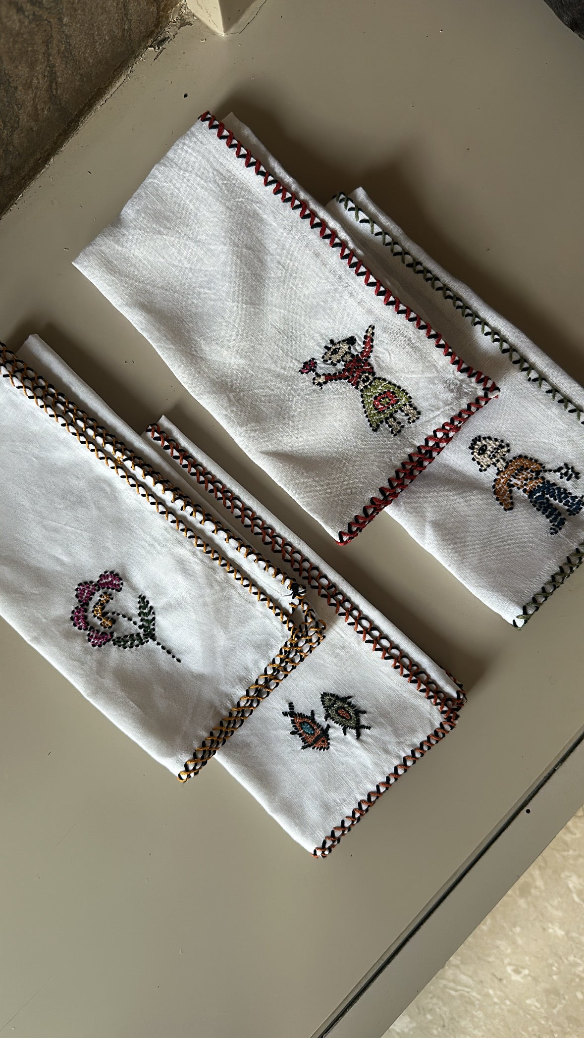 Table tales kantha napkins
