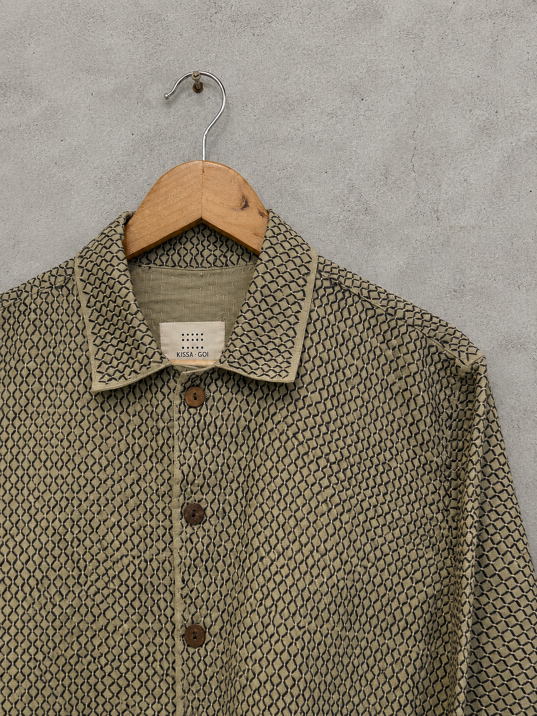 Many hands monochrome linen jacket