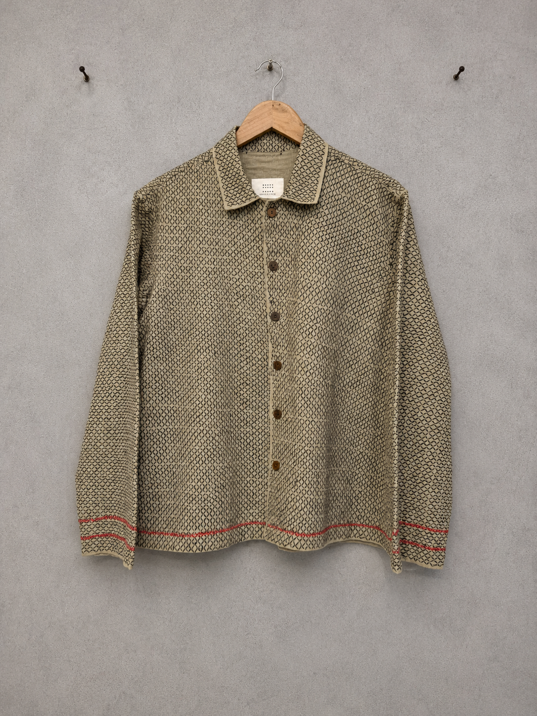 Many hands monochrome linen jacket