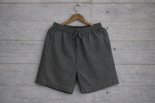 Do me a solid Grey linen shorts