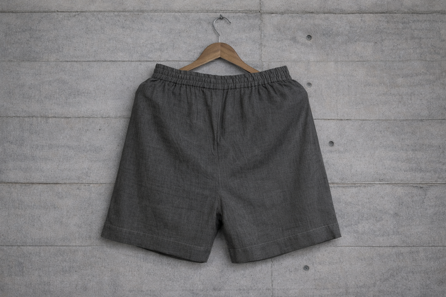 Do me a solid Grey linen shorts