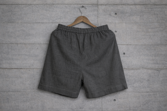 Do me a solid Grey linen shorts