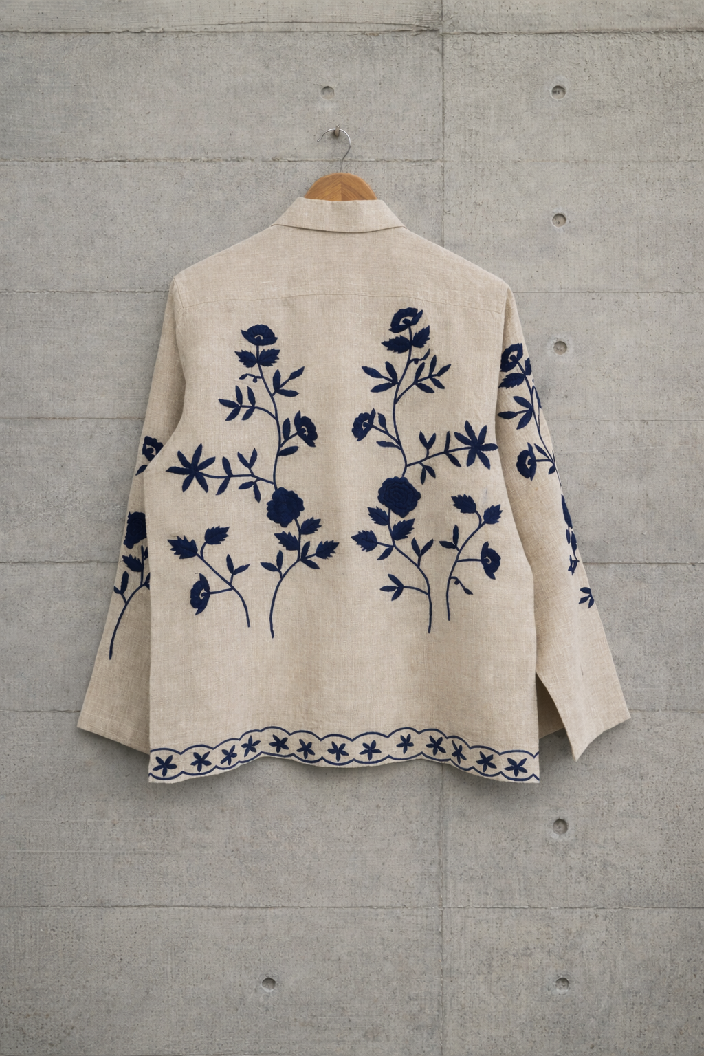 Lilies in the light shirt and jacket