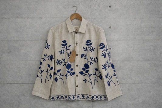 Lilies in the light shirt and jacket