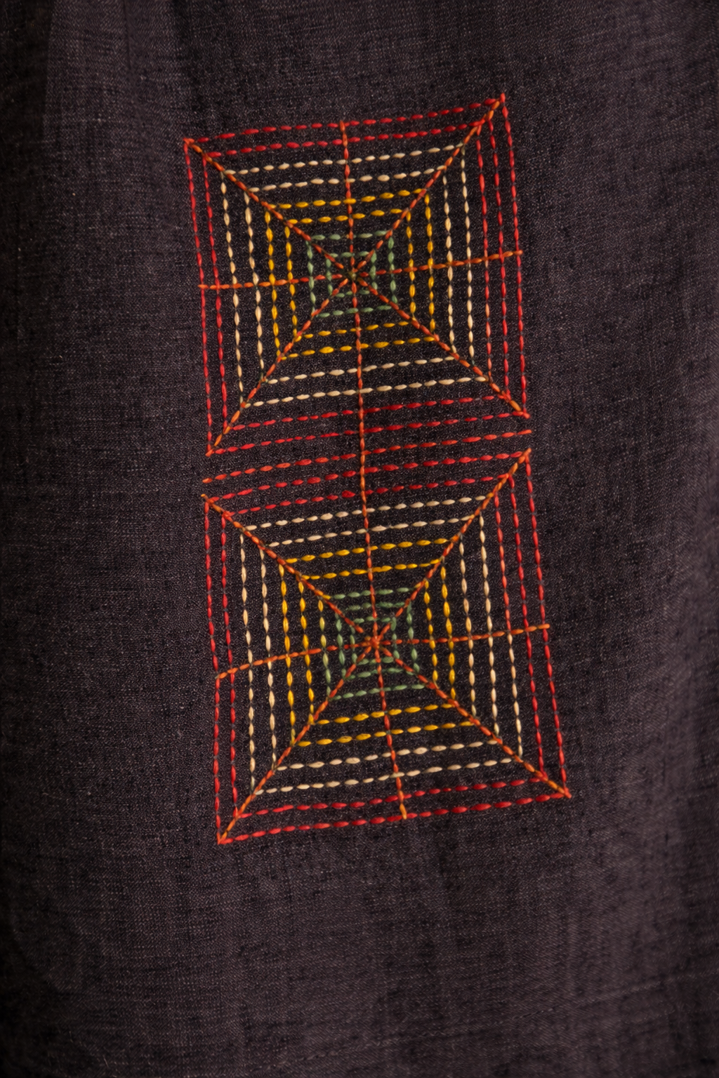 Kantha squares linen lounge pants