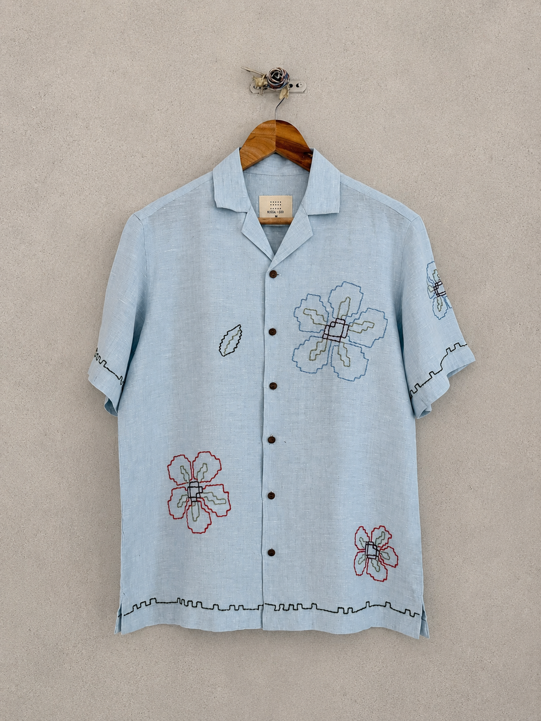 CTRL+Bloom linen shirt