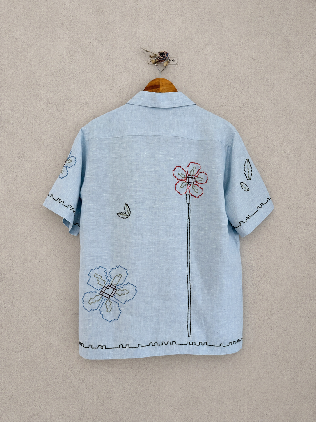 CTRL+Bloom linen shirt