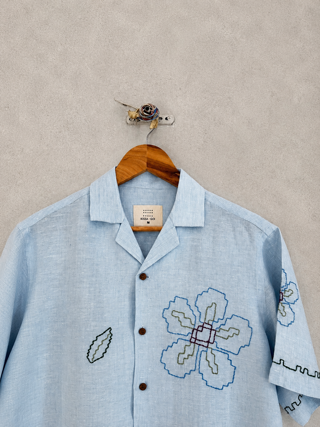 CTRL+Bloom linen shirt