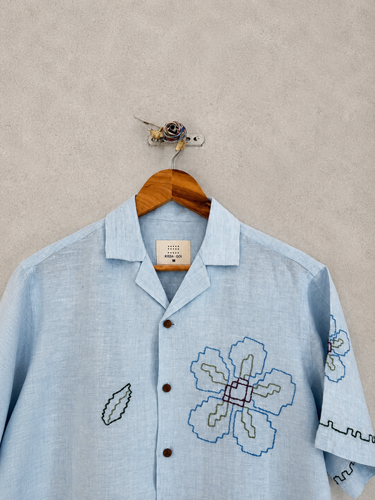 CTRL+Bloom linen shirt