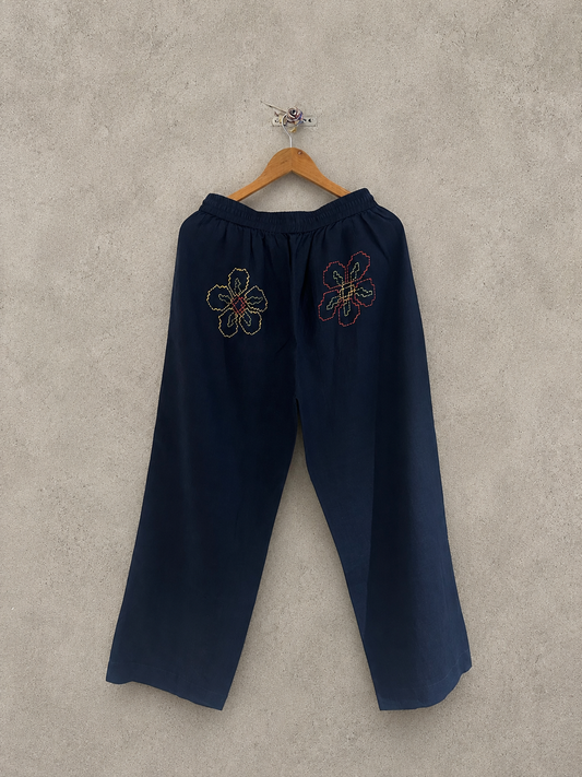 Pixelated flowers lounge pants
