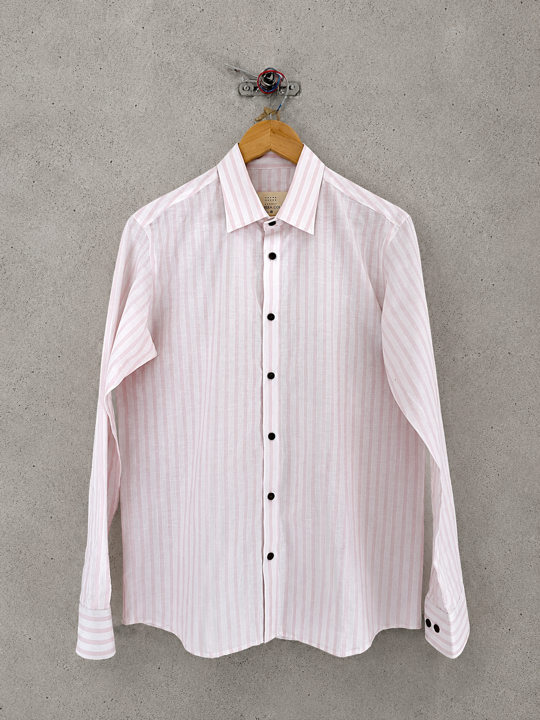 Don't cross me Pink and White Stripes shirt