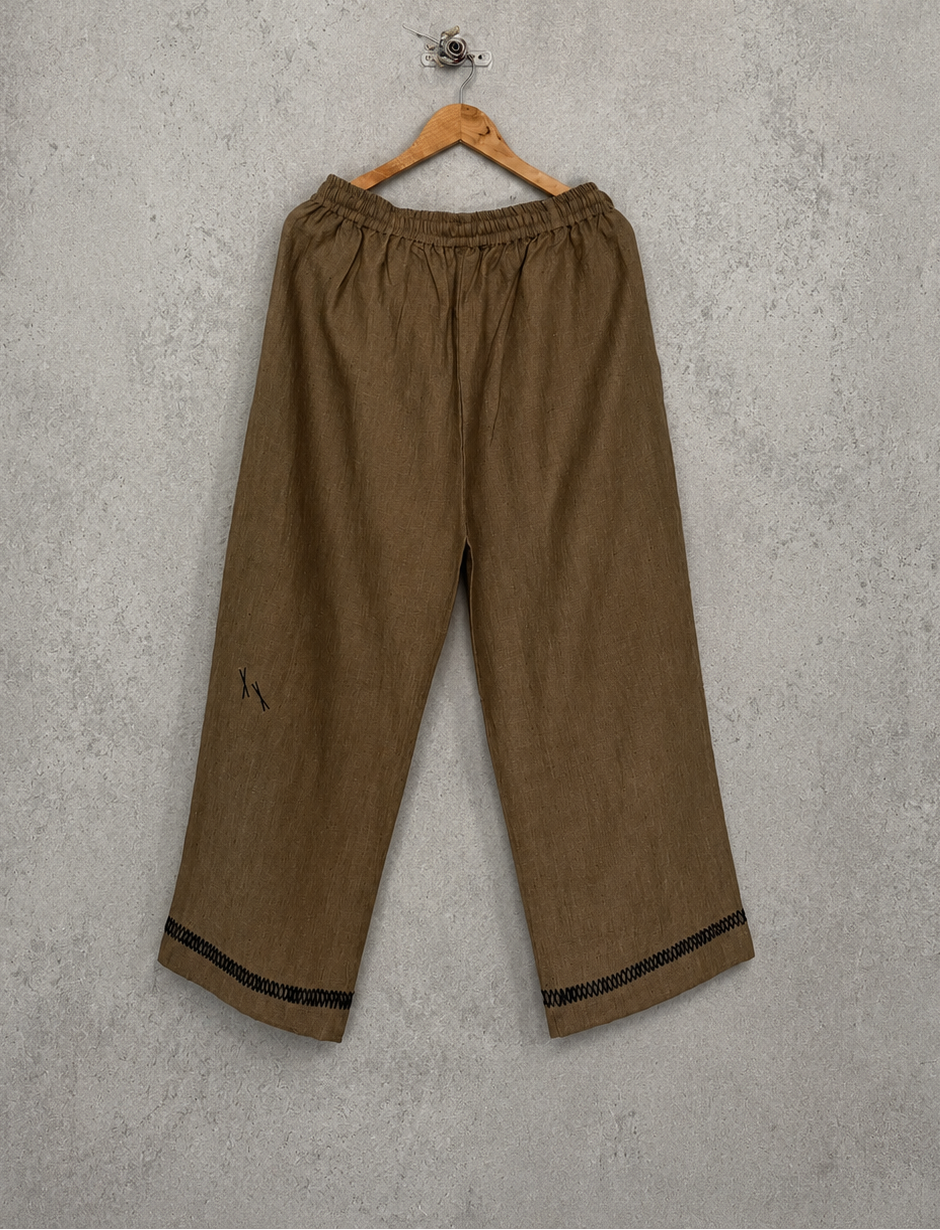 Crossroads brown linen pants