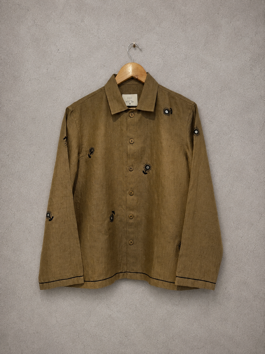 Mirror mirror linen jacket