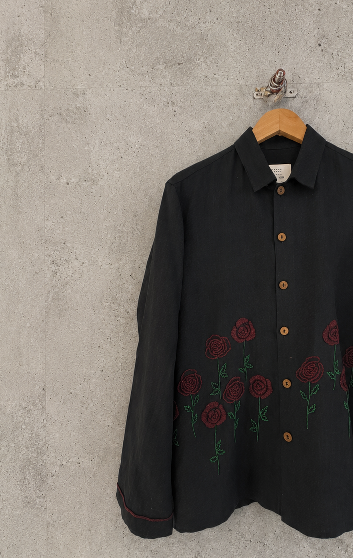 The Roses 001 linen jacket