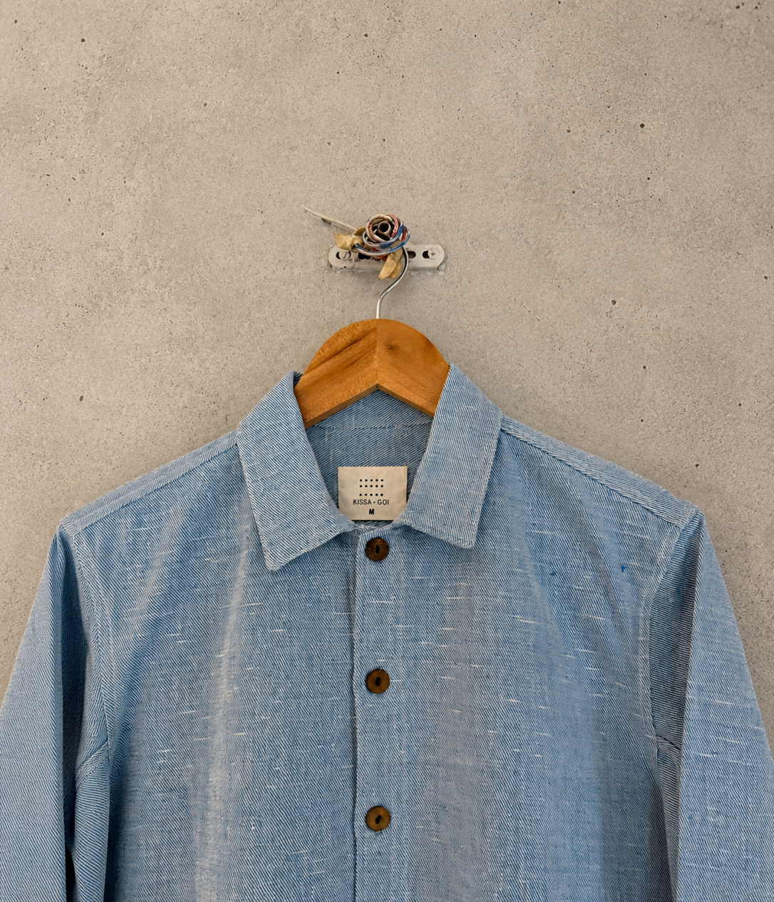 Pastel blue denim jacket