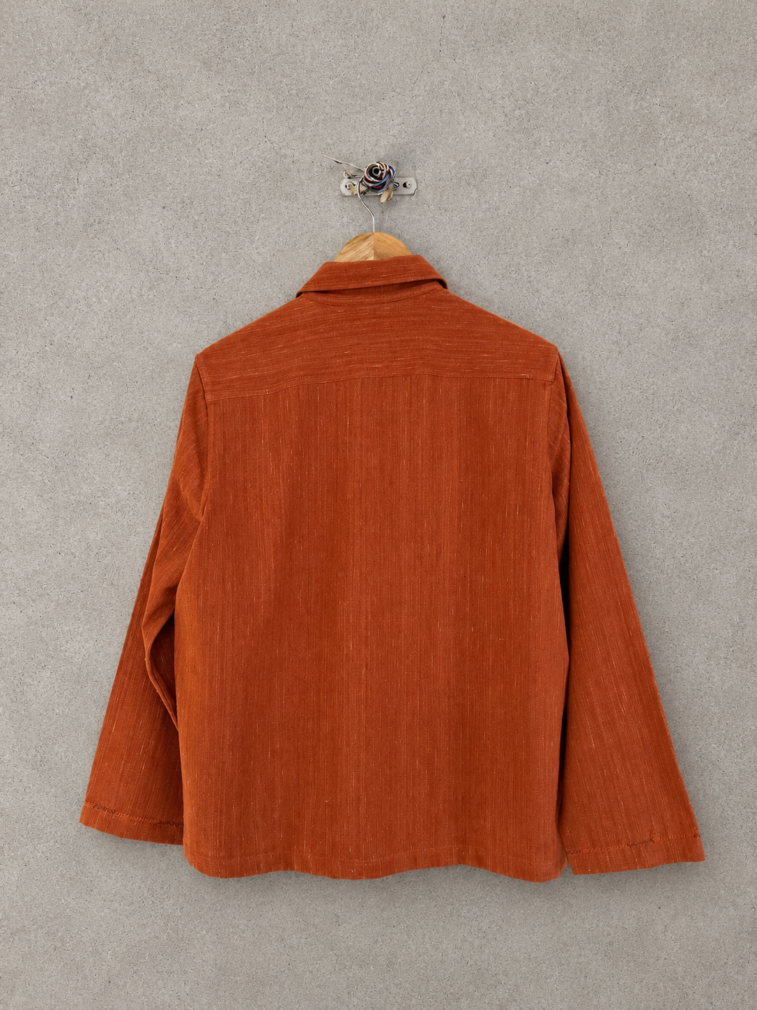 Burnt orange denim jacket