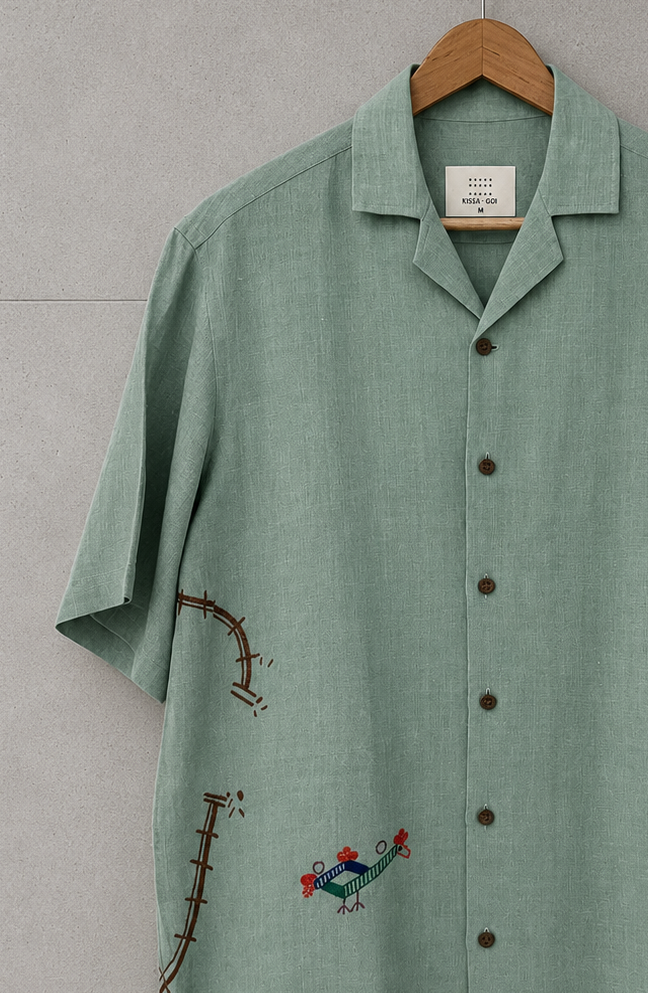 A Flock and a Flight Shirt in Green