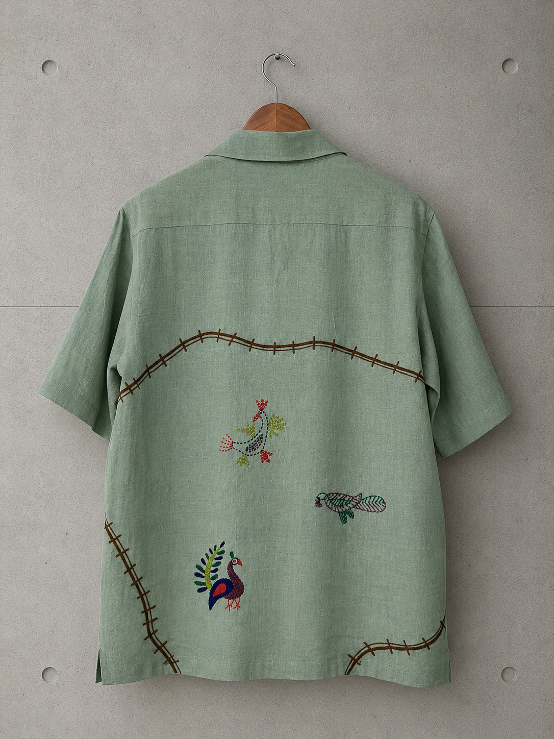 A Flock and a Flight Shirt in Green