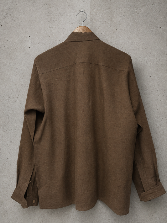 Do me a solid - Brown linen shirt
