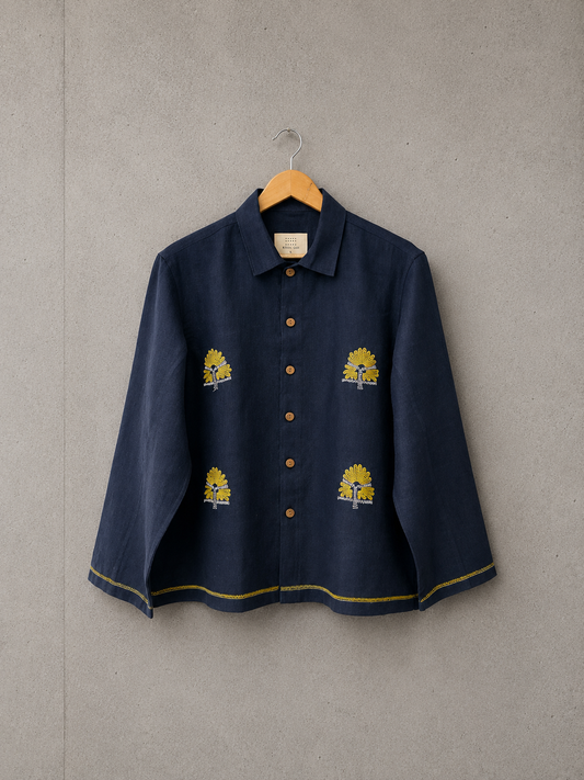 Under the Banyan Tree linen jacket