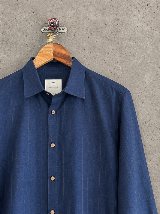 Don't cross me Blue Stripes shirt