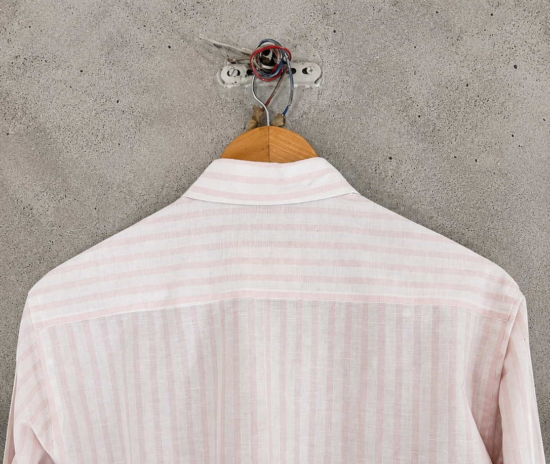 Don't cross me Pink and White Stripes shirt