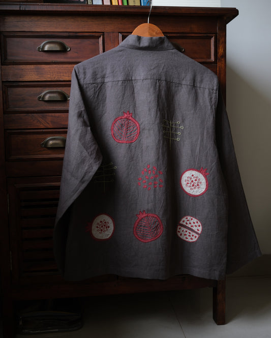 The Pom Pom  linen jacket