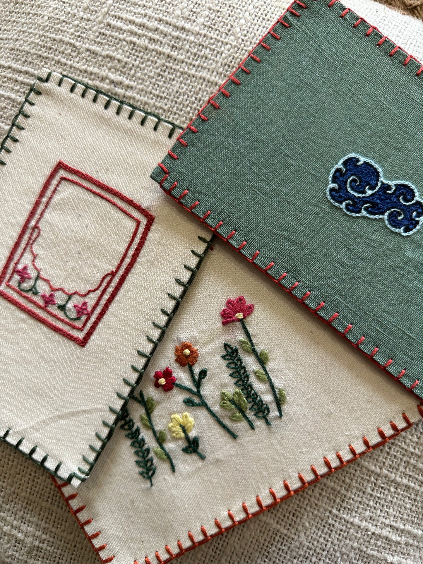 Hand-picked flowers postcard