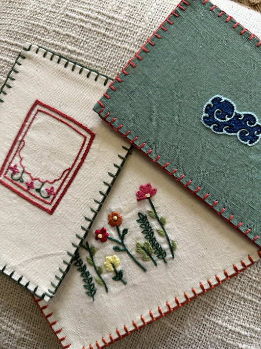 Hand-picked flowers postcard
