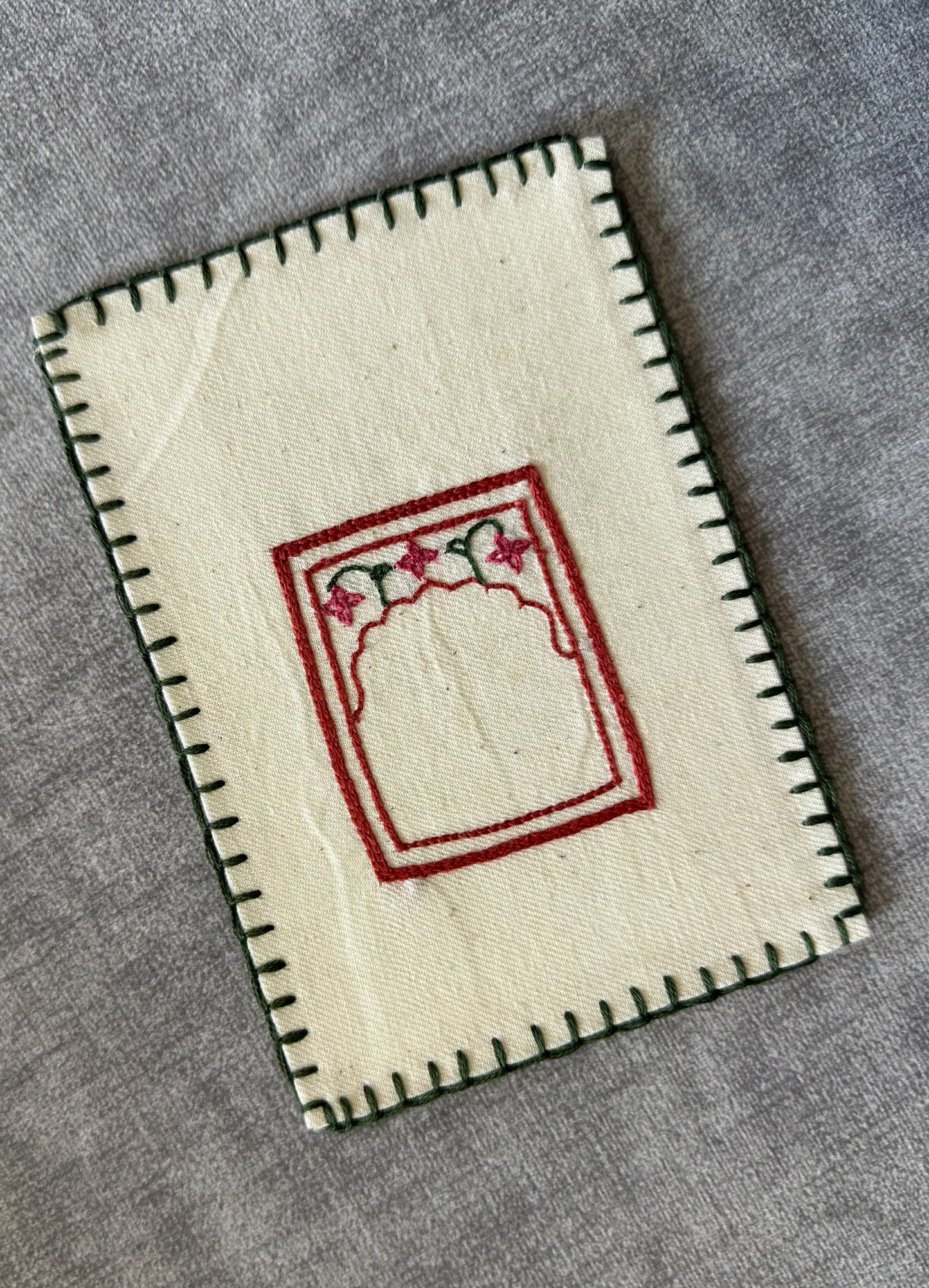 Through the ornate window postcard