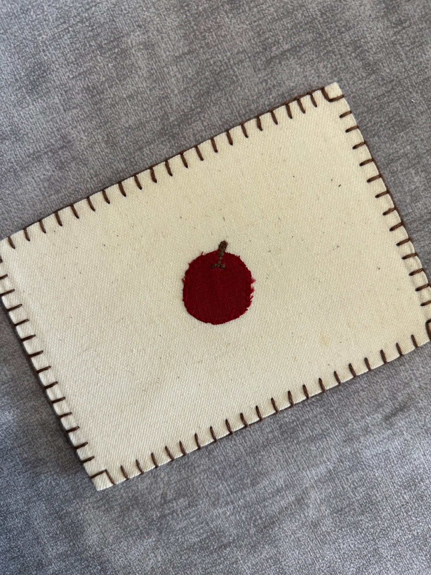 An apple postcard, Inspired by Paul Cézanne