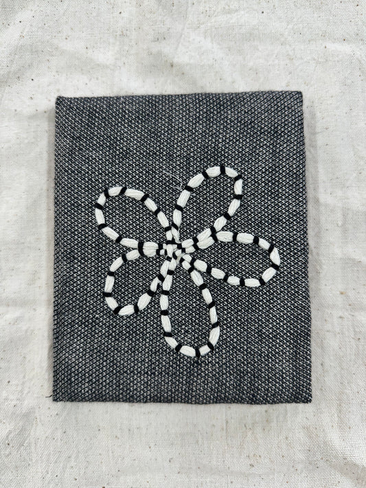 Monochrome flower mini diary