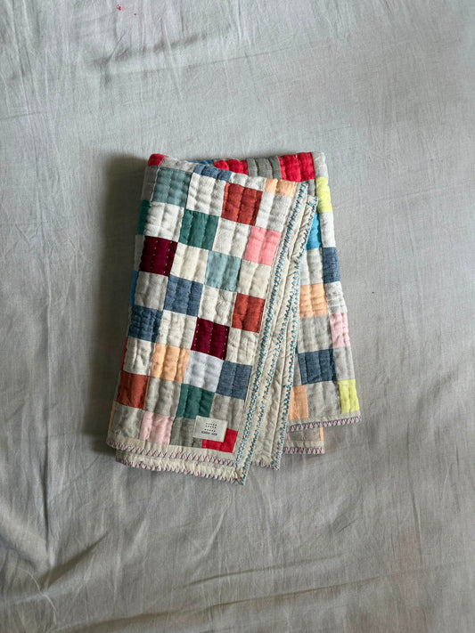 In parts and patches quilt