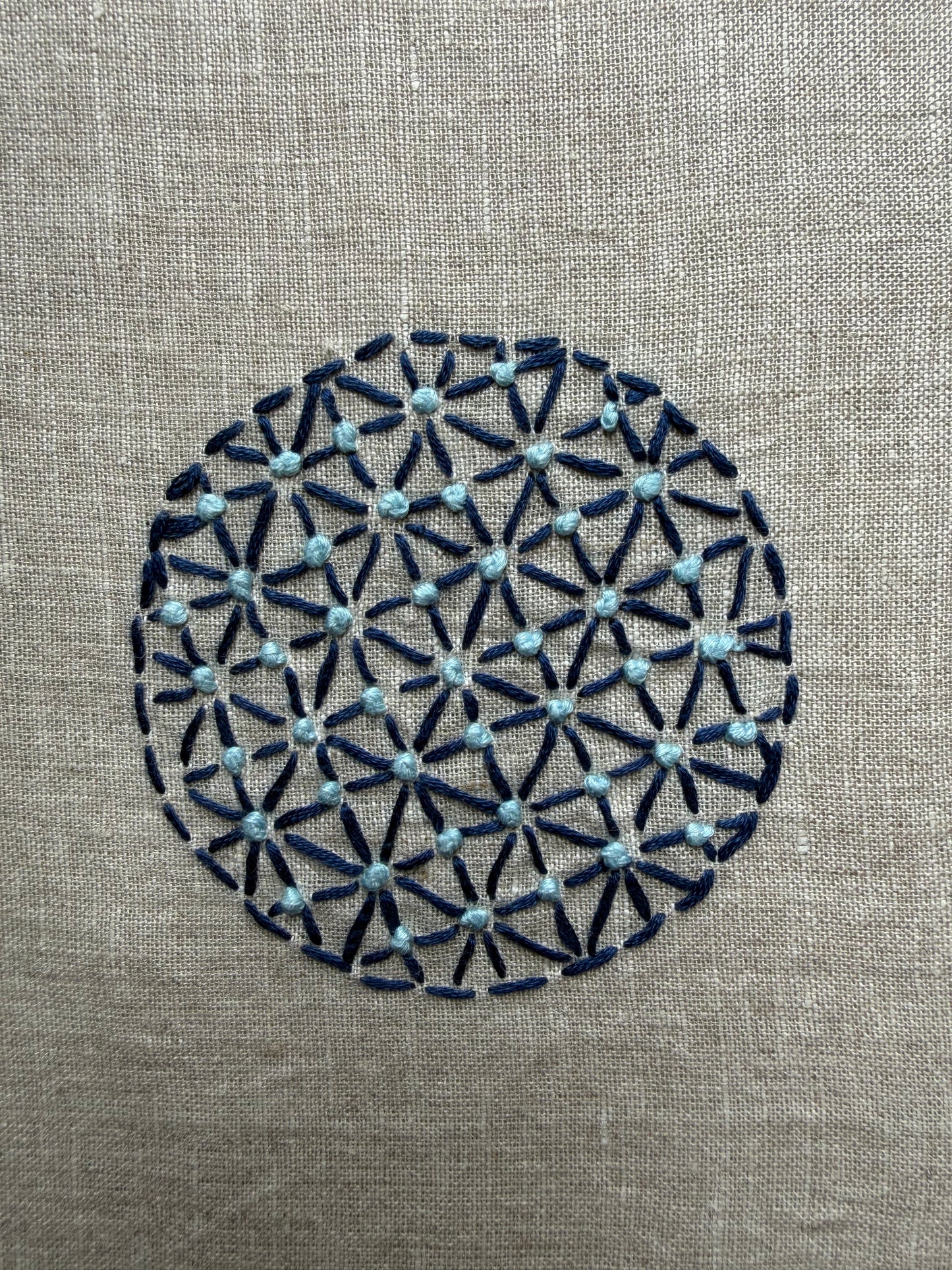 Tsukimi (looking at the moon) Sashiko diary
