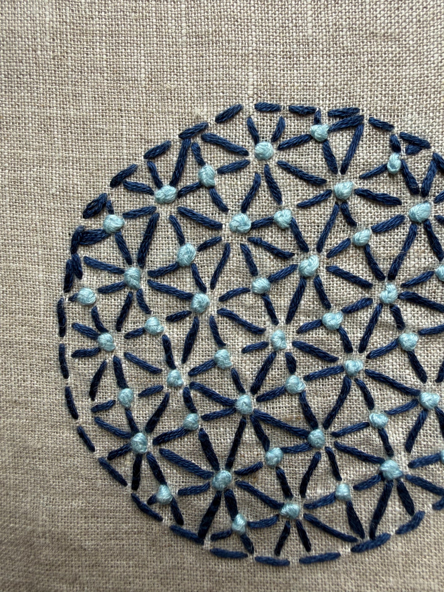 Tsukimi (looking at the moon) Sashiko diary