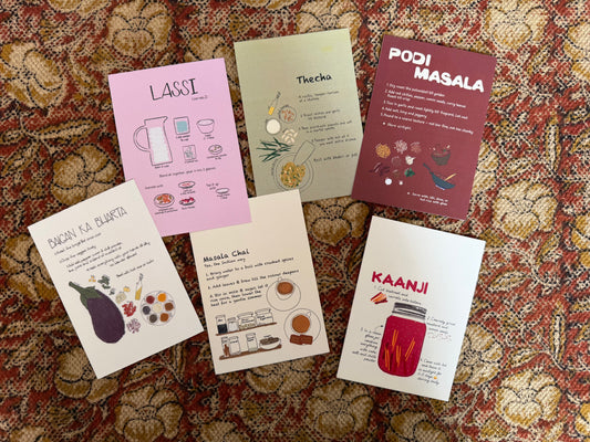 Thaali tales (Recipe postcards set of 6)
