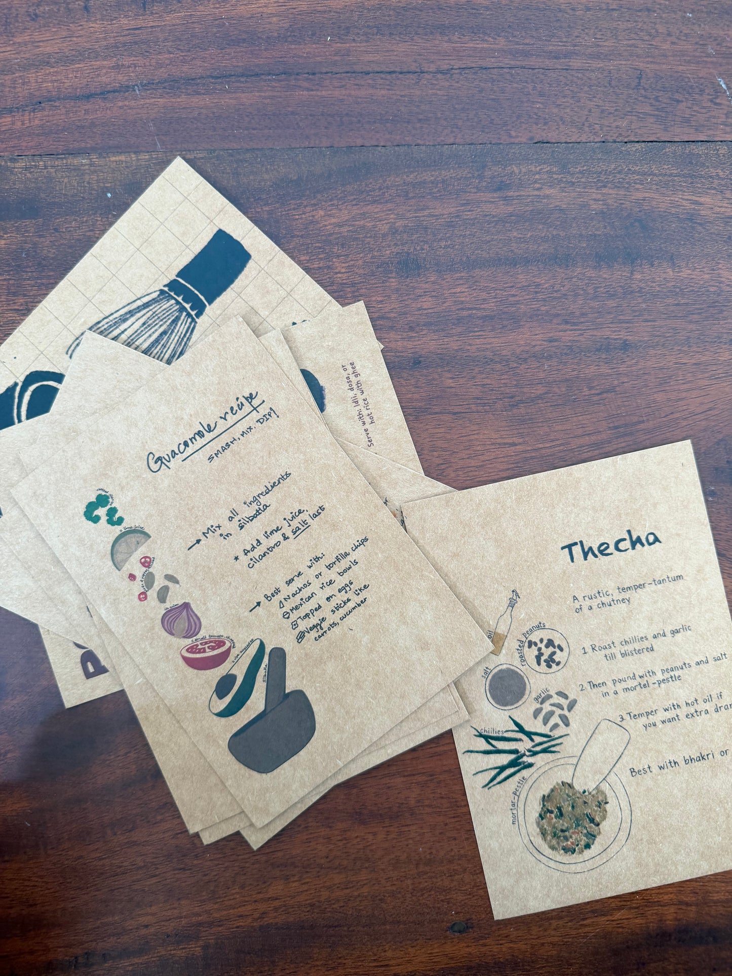 Brown thaali tales (Recipe postcards set of 7)