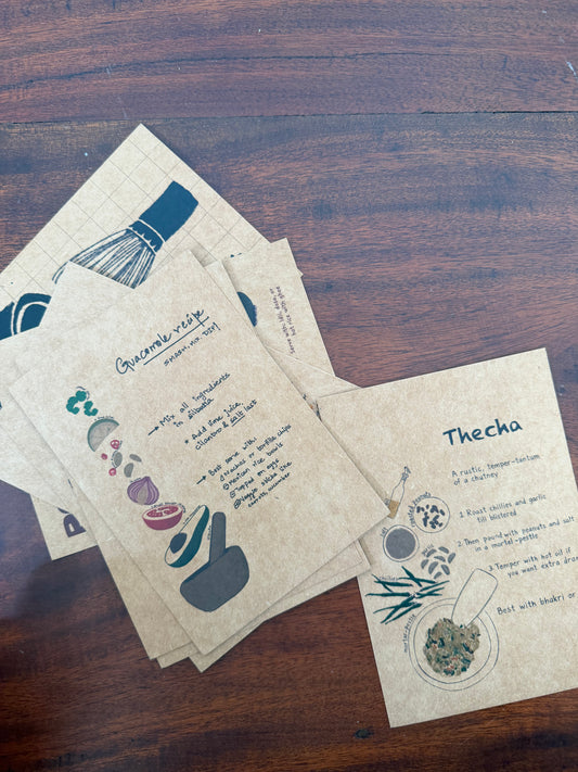 Brown thaali tales (Recipe postcards set of 7)